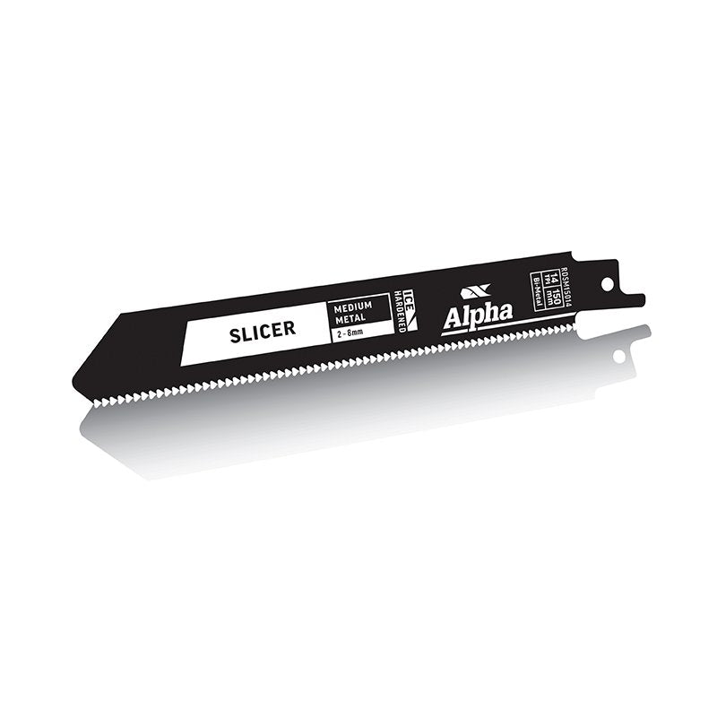 Alpha Slicer Metal Recip Blade, 14 TPI, 150mm 2 Pack RDSM15014-2 Blades Alpha