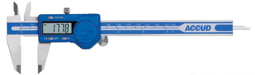 Accud 150mm 6” Dual Scale Digital Caliper AC-111-006-12 Caliper Accud