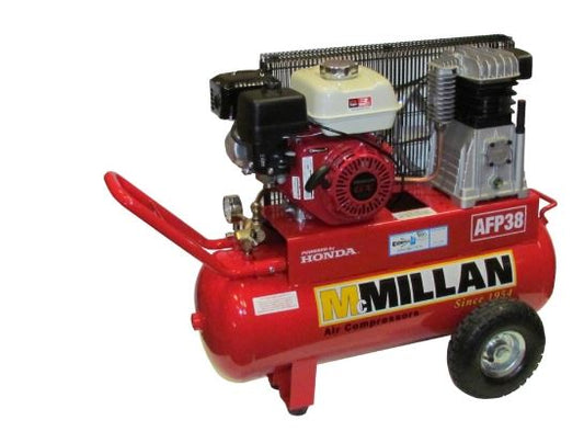 McMillian Petrol Compressor 18cfm 6.5hp AFP38- Pick Up In Store Compressor McMillian Air Compressors