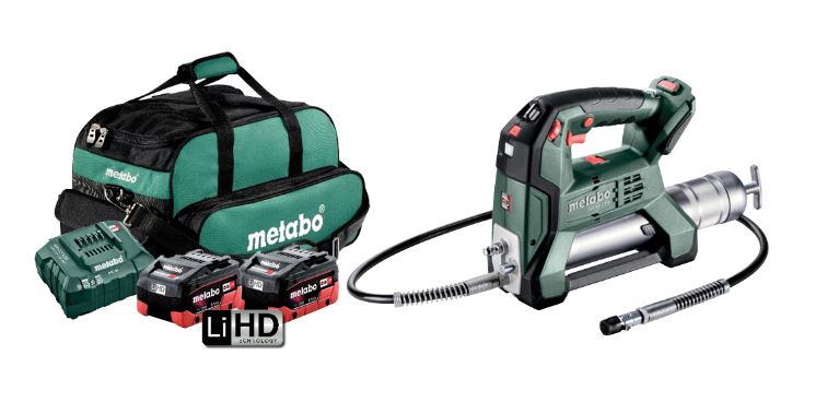 Metabo 1 Piece Cordless 18 V Grease Gun Kit (450g) A60078904 Grease Pumps and Guns Metabo Power Tools