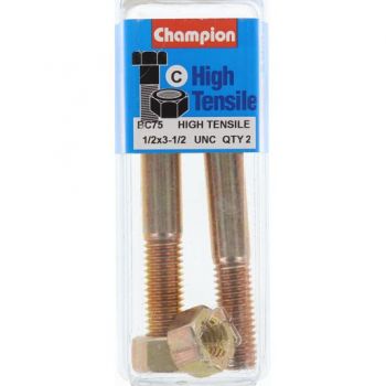 Champion Bolt and Nuts 3-1/2” x 1/2 BC75 Screws and Nuts Champion