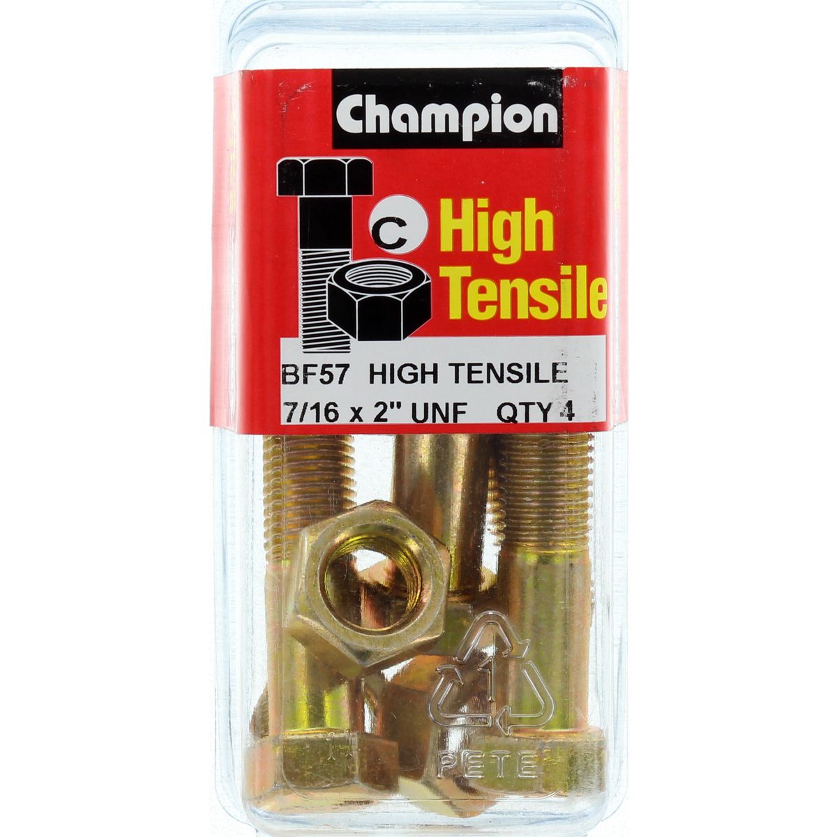 Champion Bolt and Nuts 2” x 7/16 BF57 Screws and Nuts Champion