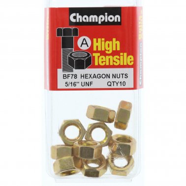 Champion Hexagon Nuts UNF 5/16 “-BF78 Screws and Nuts Champion