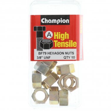 Champion Hexagon Nuts UNF 3/8 “-BF79 Screws and Nuts Champion