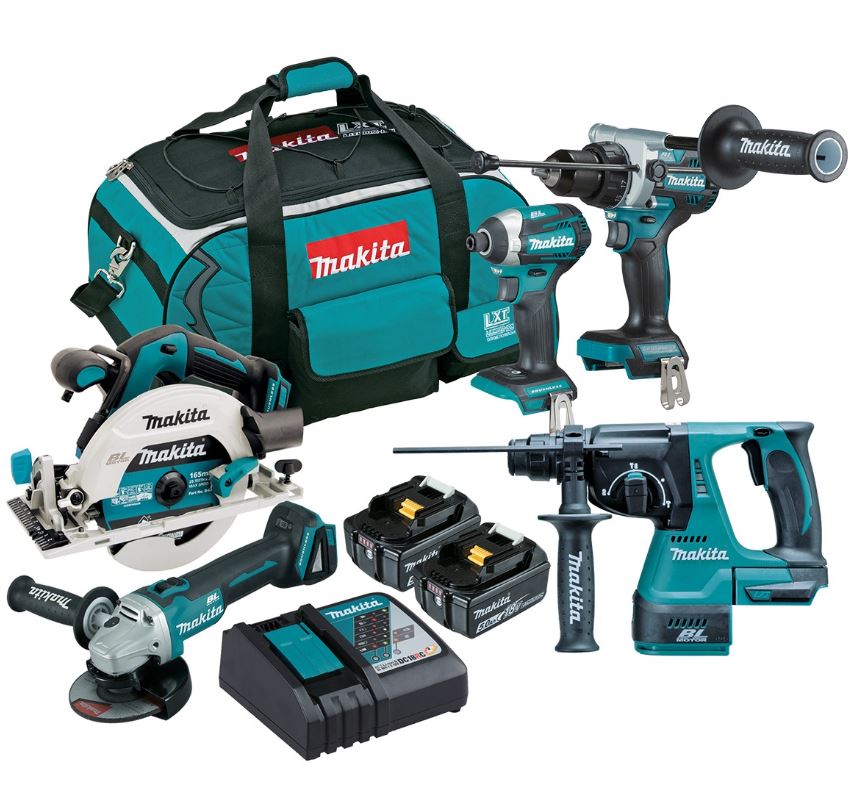 Makita 18V Brushless 5 Piece Combo Kit DLX5062TX1 Makita Makita