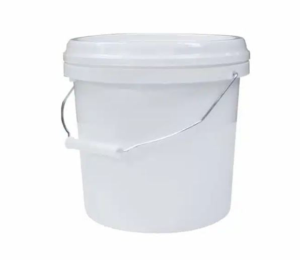 White Pail 10Litre with Lid BPR006RWC Pick Up In Store Storage Bin Richmond Rolling Solutions