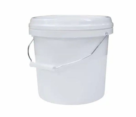 White Pail 10Litre with Lid BPR006RWC Storage Bin Richmond Rolling Solutions