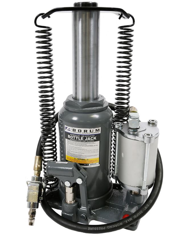 TQB Borum Bottle Jack Air/Manual 20,000kg BTSJ20TB Pick Up In Store Jack Borum