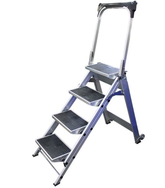 Aluminium Step Folding Ladder 4 Step CSL400 Pick Up In Store Ladder Richmond Rolling Solutions