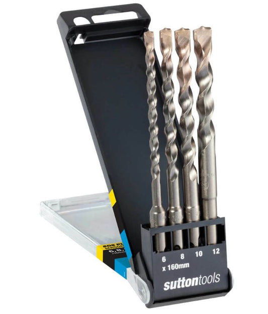 Sutton Masonry Drill Set 4 piece 2 Cut SDS D6130004 Drill Sets Sutton Tools