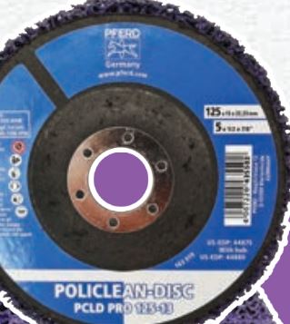 Pferd Policlean Disc Clean & Strip 125mm Purple 47803249 Grinder Disc Pferd