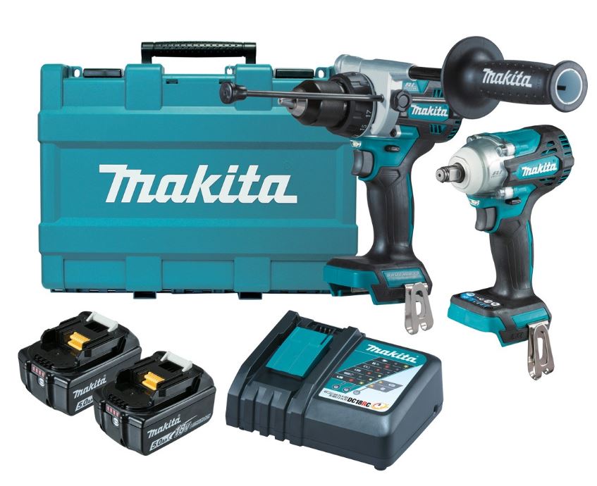 Makita 18V Brushless 2 Piece Combo Kit & Carry Case DLX2419T Makita Makita