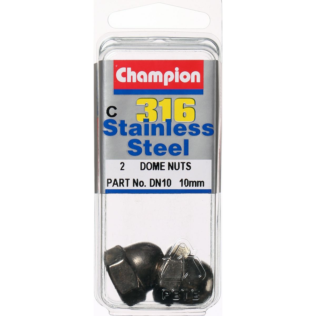 Champion Dome Nuts 10mm - DN10 Screws and Nuts Champion