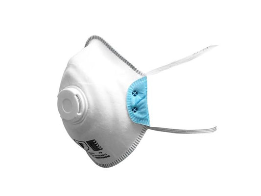 Frontier Disposable P2 Moulded Respirator with Valve Box of 10 FRP2MCV mask Frontier