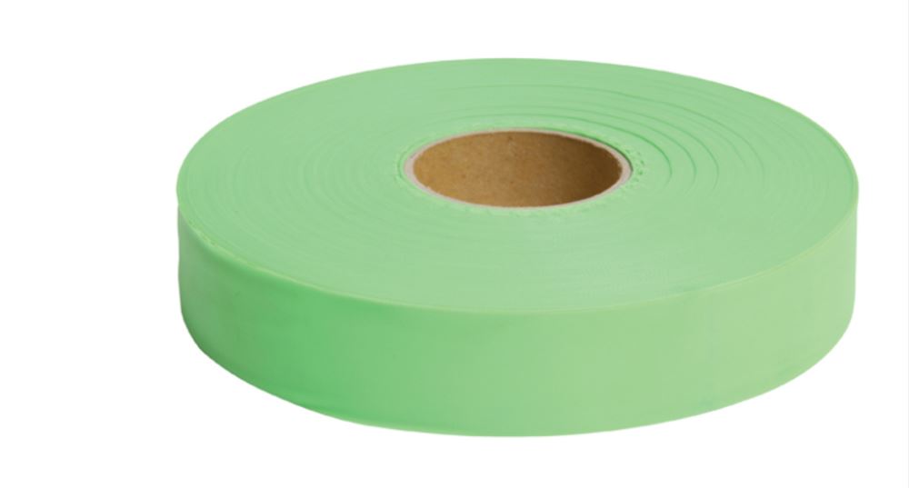 Dy-Mark Survey/Flagging Tape 25mm x 100m Assorted Colours Survey Tape Dy-Mark Glo Green