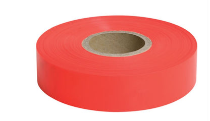 Dy-Mark Survey/Flagging Tape 25mm x 100m Assorted Colours Survey Tape Dy-Mark Glo Orange