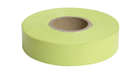 Dy-Mark Survey/Flagging Tape 25mm x 100m Assorted Colours Survey Tape Dy-Mark Glo Yellow