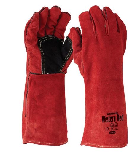 MAXISAFE Western Red Kevlar Welder Glove GWR162 Gloves Maxisafe