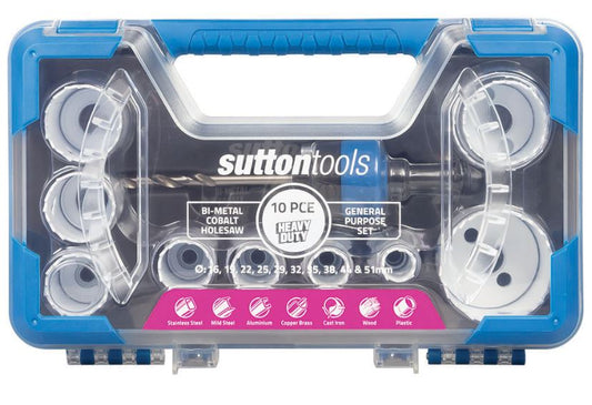 Sutton Bi-Metal Holesaw Cobalt 19,22,25,32,35,38,44,51,54,63,76 H125BM3 Holesaws Sutton Tools