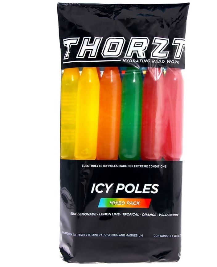 THORZT Icy Pole Mixed Flavour Pack 10 x 90ml ICEMIX Confectionery Thorzt