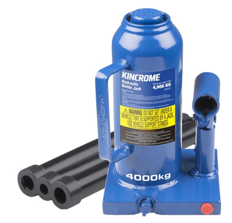 Kincrome Hydraulic Bottle Jack 4000kg K12151 Pick Up In Store Jack Kincrome