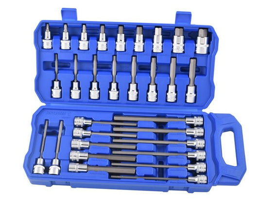 Kincrome Hex Socket Set 30 Piece 1/2” Drive K2124 socket Kincrome