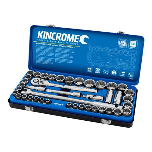 Kincrome Socket Set 42 pce 1/2D Metric/Imperial K28022 Socket Set Kincrome