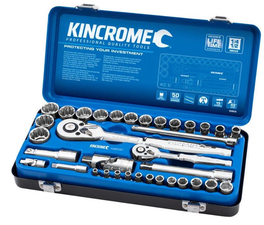 Kincrome Socket Set 35 Piece 1/4 & 1/2" Drive – Metric K28030 socket Kincrome