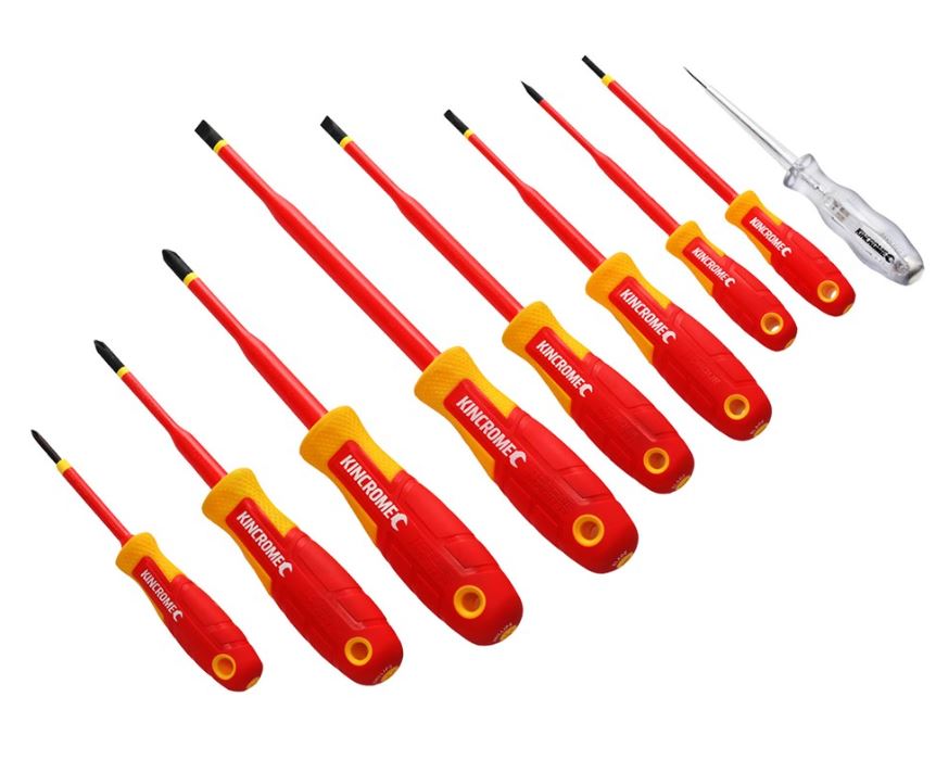 Kincrome Torquemaster Vde Screwdriver Set 9 Piece K5619 screwdriver Kincrome