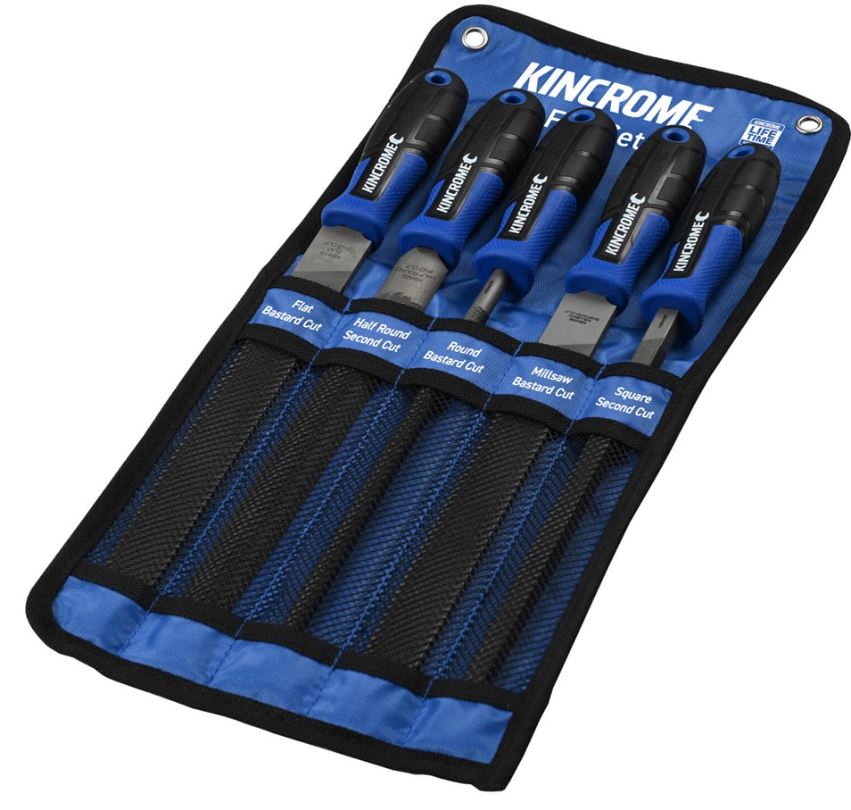 Kincrome File Set 250mm (10") 5 Piece K6408 files Kincrome