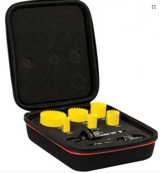 Starrett Electricians Hole Saw Kit 6 Piece KFC06021 Holesaws Starrett