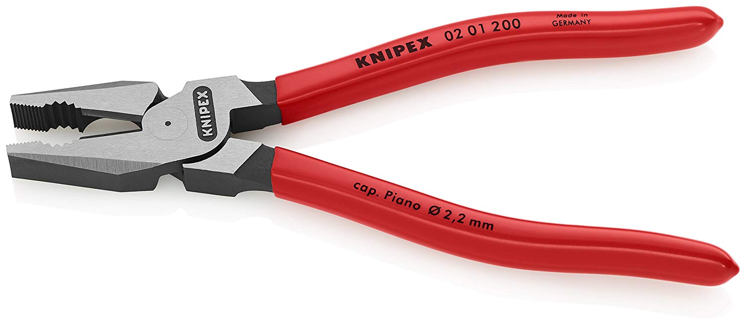 Knipex High Leverage Combination Pliers 200mm 0201200SB Plier and Cutters Knipex