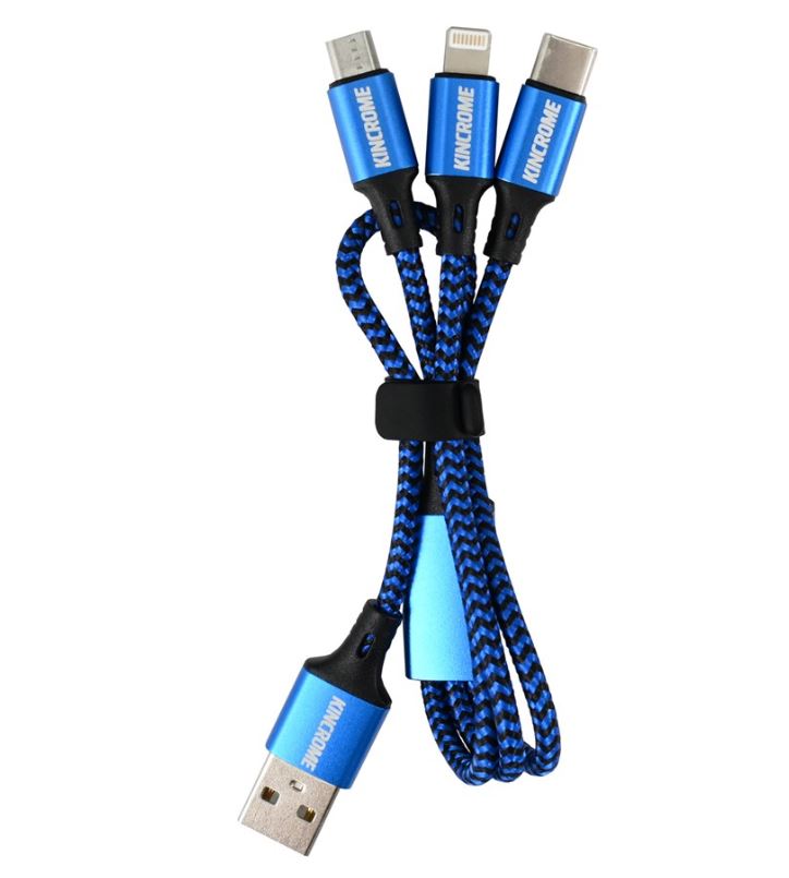 Kincrome Charging Cable 3-In-1 KP1440 USB Kincrome