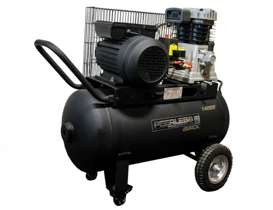 Peerless Black 14000 Electric -2.5HP Motor 50 Tank Belt Driven Air Compressor PB14000 Pre Order Compressor Peerless Products