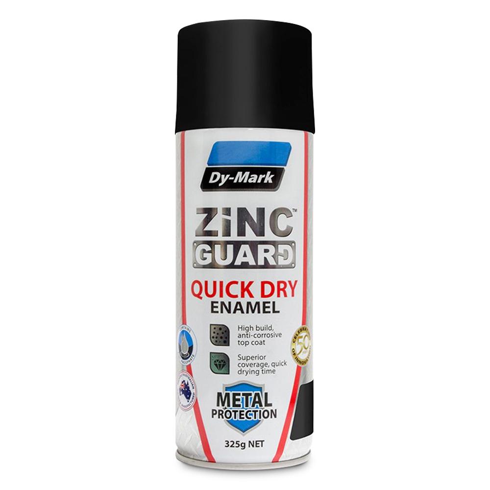 Dy Mark Zinc Guard Dry Enamel SATIN BLACK 325 g 230932201 Pick Up In Store Paint Dy-Mark