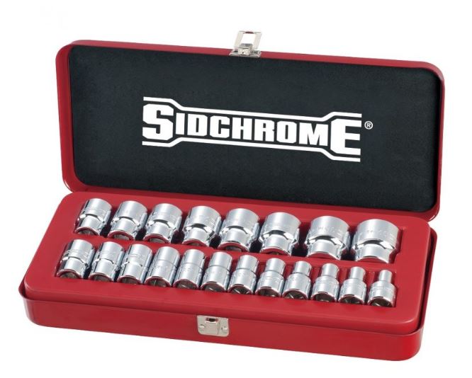 Sidchrome 20 Piece Metric 1/2″ Drive Socket Set SCMT14214 socket Sidchrome