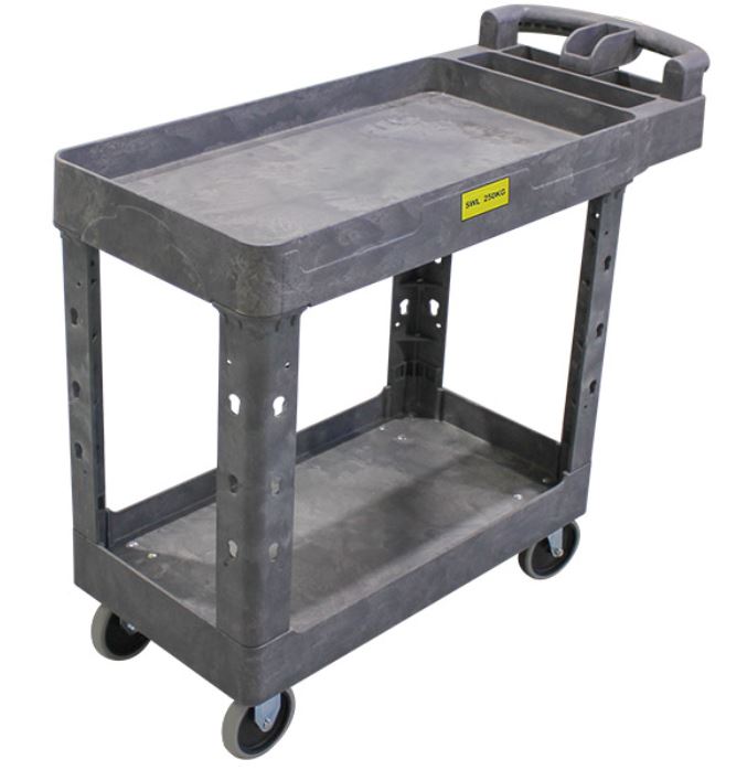 2 Shelf Stock Picker Trolley 250kg 1045x425x885mm SPR003 Pick Up In Store Trolley Richmond Rolling Solutions