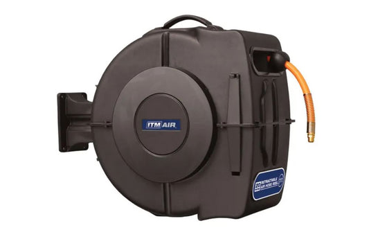 ITM Retractable Air Hose Reel, 10mm X 20m Hybrid Polymer Air Hose With 1/4" Bsp Male Fittings TM300-020 Pick Up In Store Air Hose Reel ITM