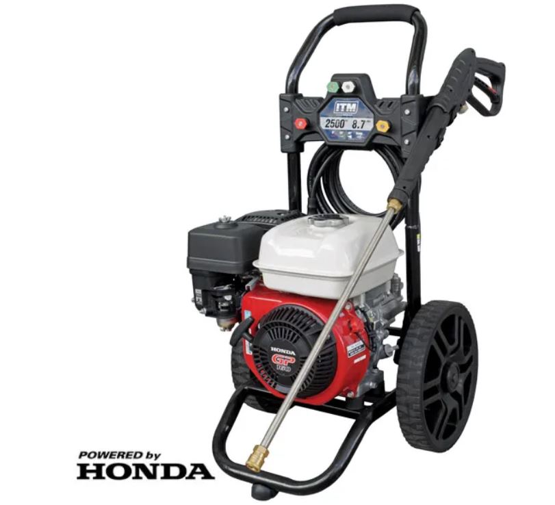 ITM Petrol Pressure Washer Gp160 Honda Engine 2500PSI 8.7l/Min TM542-2500 Pick Up In Store Pressure Washer ITM