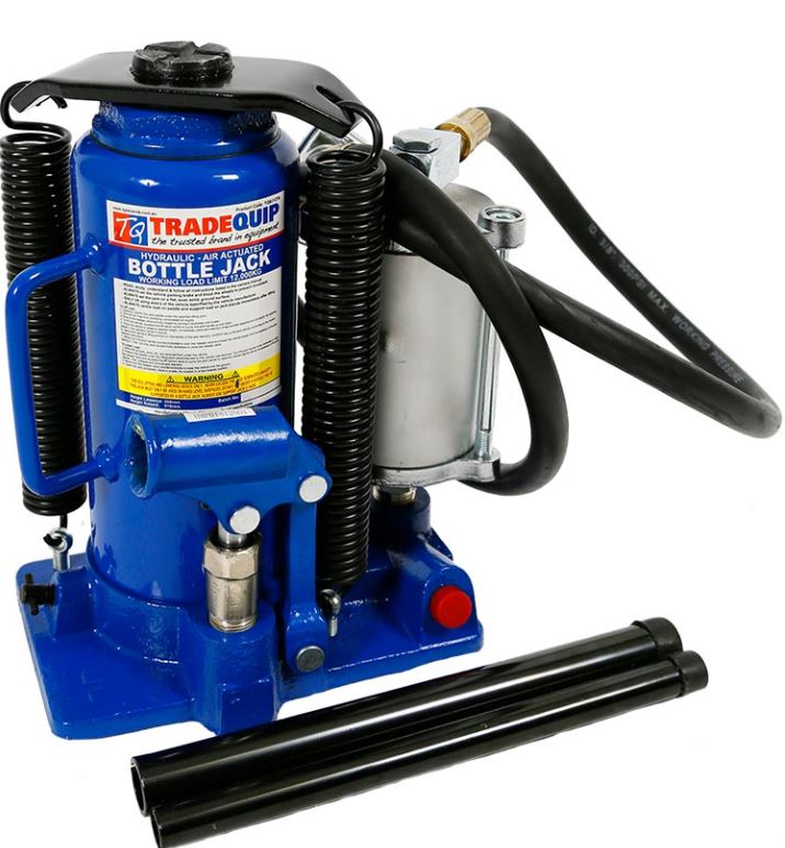 TQB Bottle Jack Air/Hydraulic 12,000kg TQBJ12TA Pick Up In Store Jack TQB Trade Quip