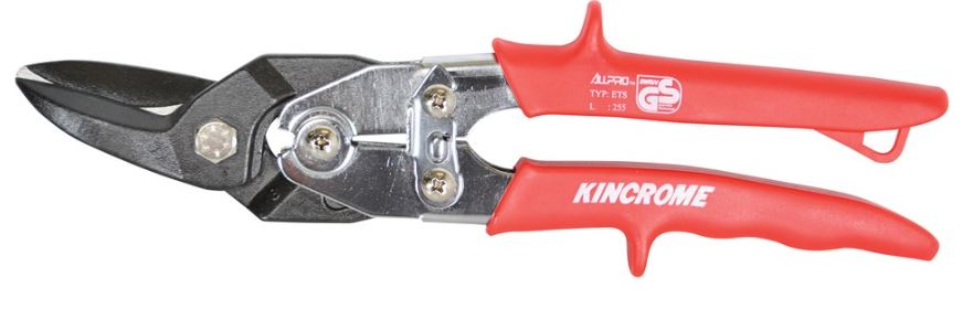 Kincrome Tin Snip Pliers Left Hand Cut 260mm (10") TSLC Snips Kincrome