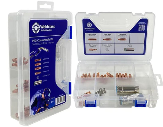 Weldclass Mig Spare Parts Kit includes Storage Box BZL 25 WC-01645 Welding Spares Weldclass