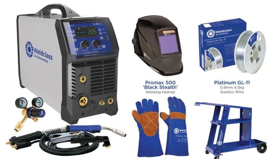 WELDFORCE 205MST MIG/Stick / TIG Welder 205MST Pro Kit- WF-PD205MSK3 Pick Up In Store welder Force