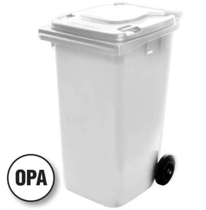 Wheelie Bin 240L Assorted Colors Pick Up In Store Rubbish Bin Richmond Rolling Solutions White