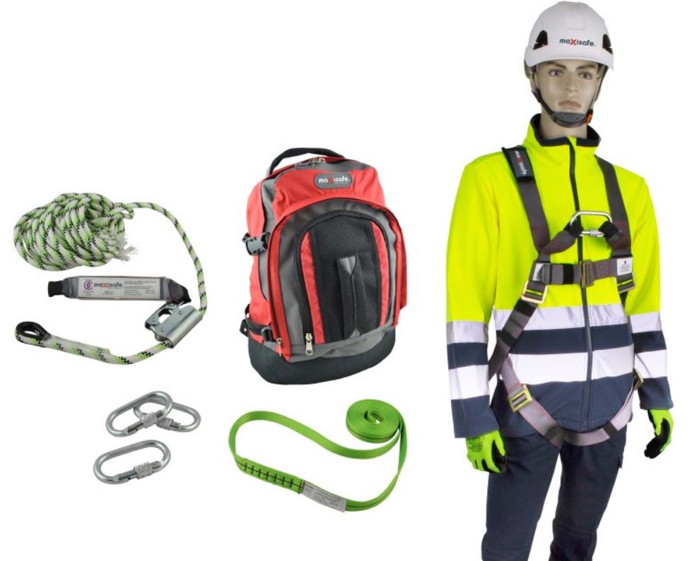 Maxisafe Roofers Kit 140kg Rated Kit ZRK903H Safety Harness Maxisafe