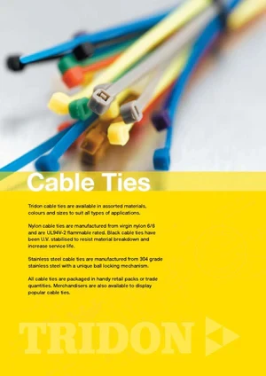 TRIDON Cable Ties Catalogue