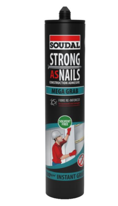 Soudal Strong As Nails Mega Grab Beige 350gm x 12 144900 Pick Up In Store